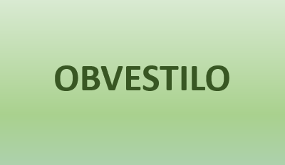 OBVESTILO