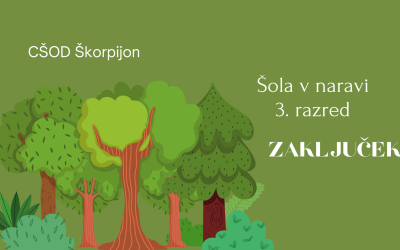 Šola v naravi – 3. razred: ZAKLJUČEK